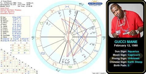 gucci mane date of birth|gucci mane birth chart.